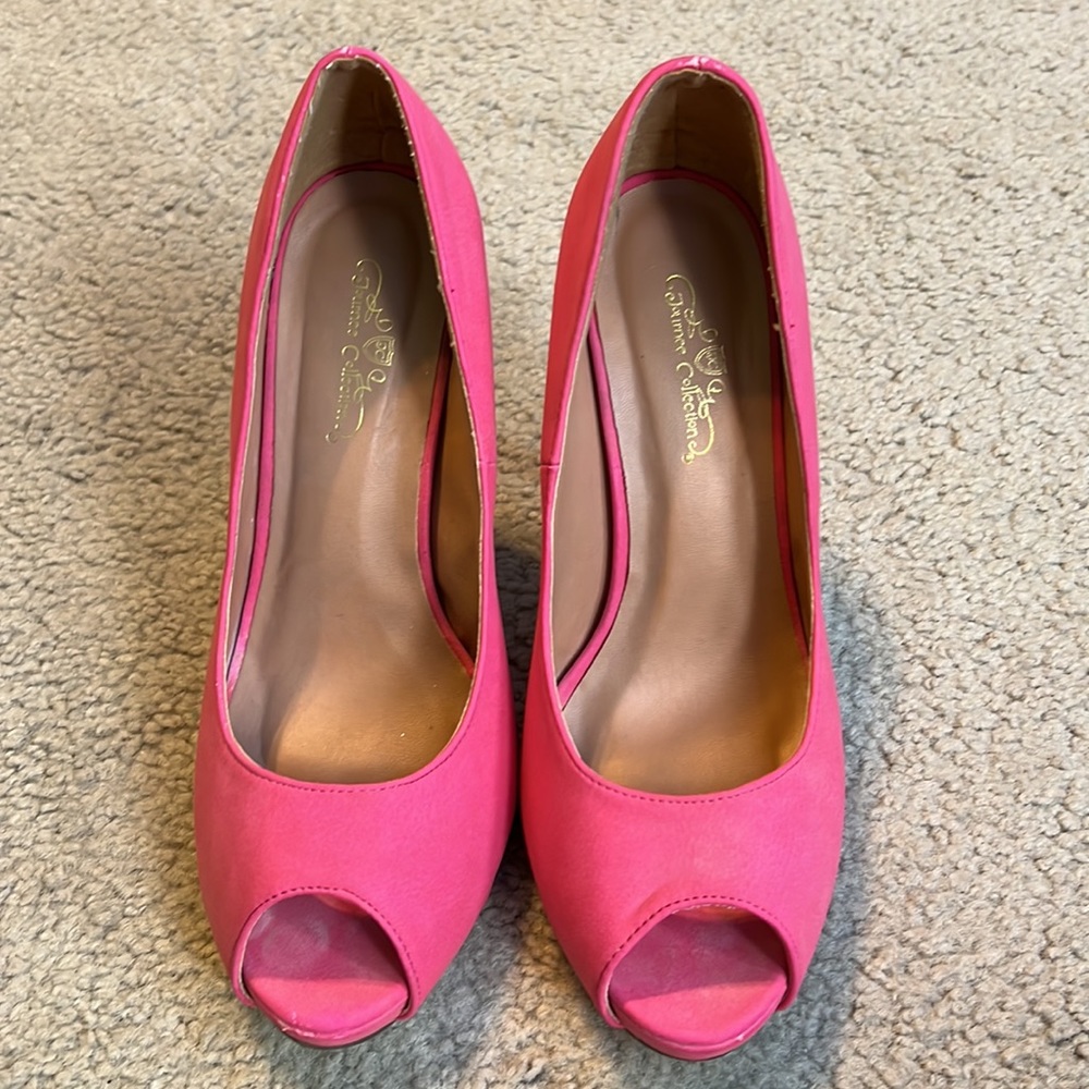 Journee collection pink heels